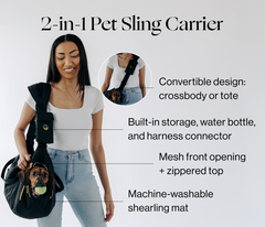 Tushpuppy 2-in-1 Pet Sling Carrier (for small pets)